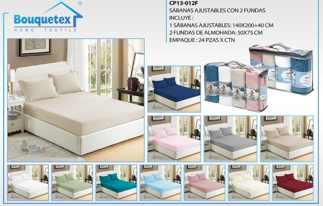 SEMI JUEGO PARA CAMA DOBLE - COLOR: mocca